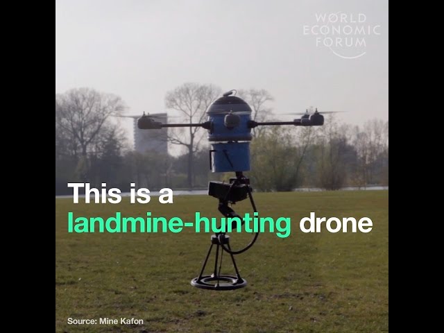 This is a landmine hunting drone