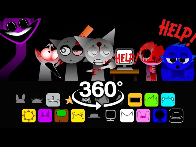 360° VR Full Dark Incredibox Sprunki Horror - They are not real