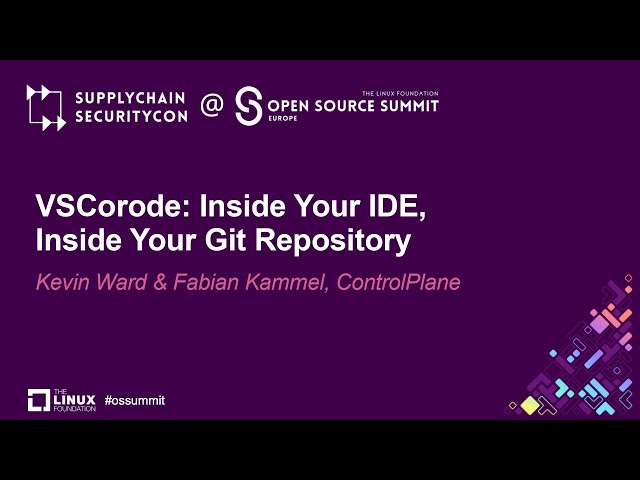 VSCorode: Inside Your IDE, Inside Your Git Repository - Kevin Ward & Fabian Kammel, ControlPlane