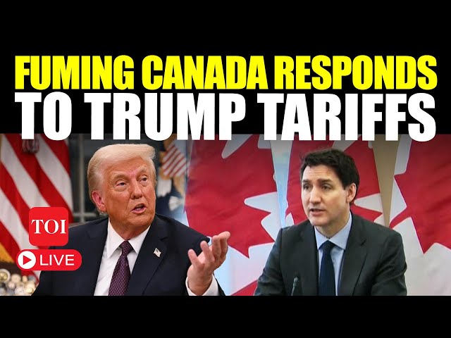 LIVE: US VS Canada 'War' | 'Be Ready, We're Coming'; Trump Order Sparks Fury | Watch Trudeau LIVE