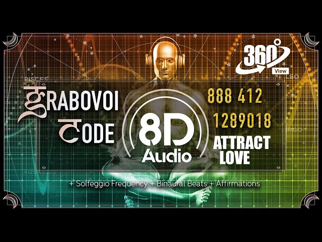 [8D AUDIO] Grabovoi Numbers TO ATTRACT LOVE |  VR 360 VIDEO GRABOVOI CODE |