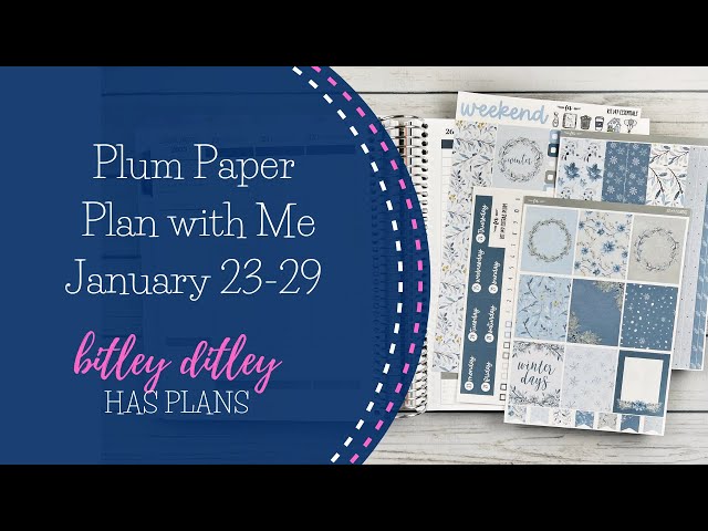 Plan with Me | January 23-29 | Plum Paper Vertical Columns | Ft. Fern Creek Stickers