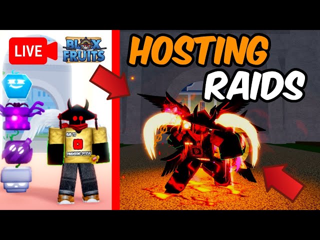 🔴Hosting Blox Fruit Free raid live ! - No Begging