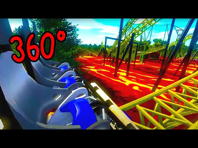 360° Floor is lava - VR 360 funny roller coaster