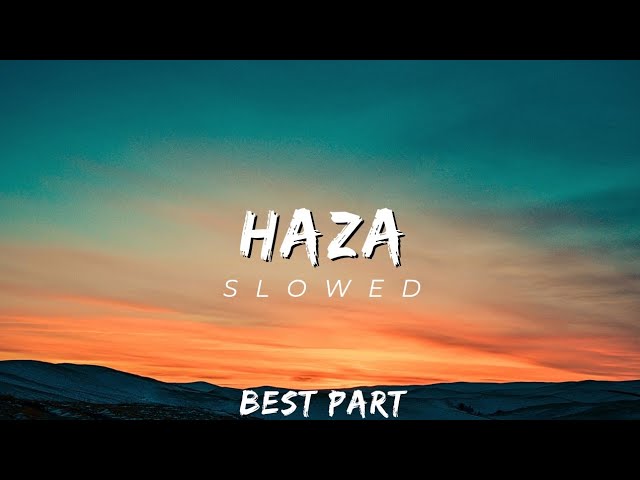 UdieNnx - HAZA SLOWED REVERB (CLEAN BASS BOOSTED) #slowed