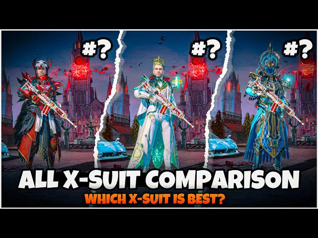 I COMPARED ALL THE MAXED X-SUITS IN BGMI🔥ALL X-SUIT MAXED | WHICH X-SUIT IS OP? | Mew2