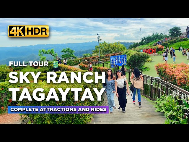 Ride All You Can at SKY RANCH TAGAYTAY | The Only Amusement Park with STUNNING Views!【4K HDR】