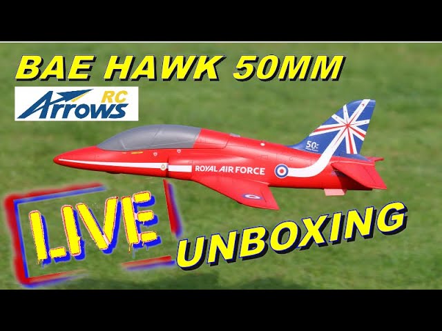 RCI LIVE - NEW Arrows RC BAE HAWK Unboxing & Assembly