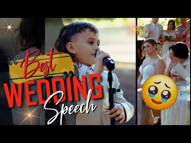 This 8-year-old made every one cry | Best Wedding Speech