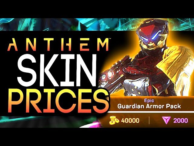 Anthem | How Much SKINS And SHARDS COST! - Microtransactions Revealed + How To Unlock Free Legendary