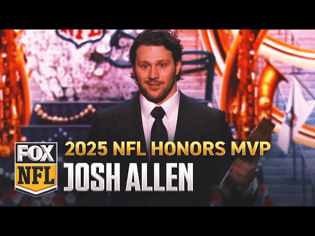 Bills QB Josh Allen wins MVP  2025 NFL Honors