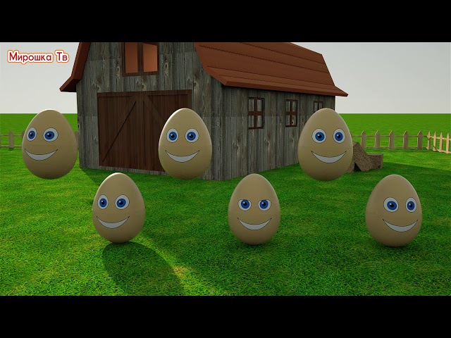 Learning Colors – Colorful Eggs on a Farm