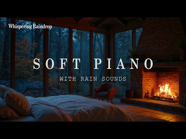 Fall Asleep in 10 Minutes with Soft Rain and Piano - Sleep Music for Deep Sleep, No More Insomnia 🎧