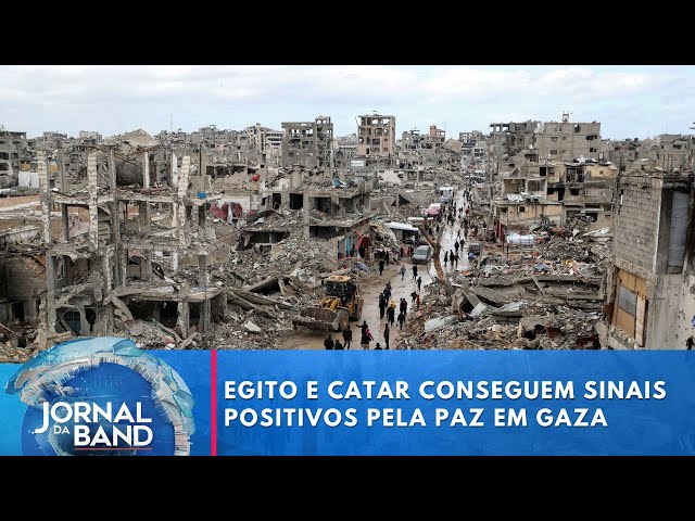 Egito e Catar conseguem sinais positivos pela paz em Gaza | Jornal da Band