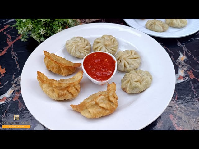 Veg Momos Recipe with Tamato Chutney Steamed and Fried Momos Recipe | Pyar Bhare Recipes