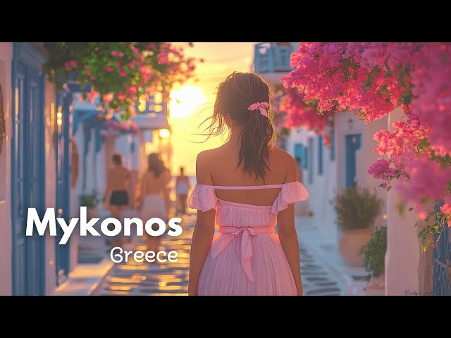 Mykonos, Greece 🇬🇷😍 Sunset in the most glamorous island of the Mediterranean ☀️