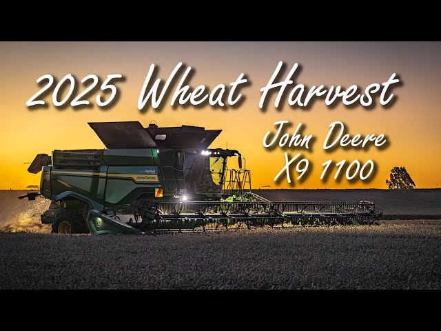 2025 Wheat Harvest with John Deere X9 1100 in New Zealand