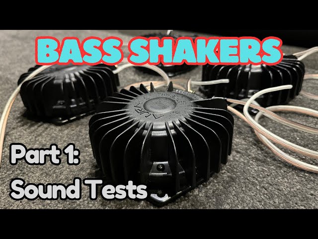 Home Cinema: HOW TO WIRE 4 BASS SHAKERS (Series/Parallel) - with Sound Tests (Part 1)