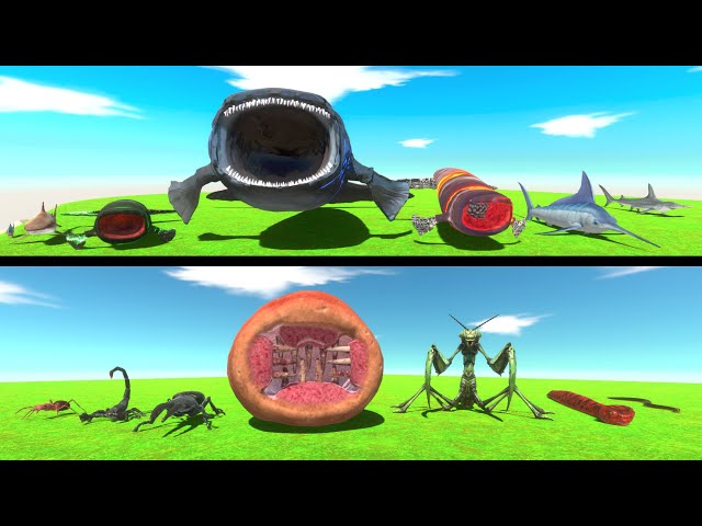 Bloop Evolved Hunt Giant Worm and Snake - Animal Revolt Battle Simulator