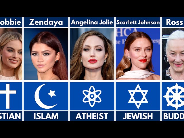 Famous Actress Religion: Celebrity Comparison | Beliefs Of Hollywood Stars!