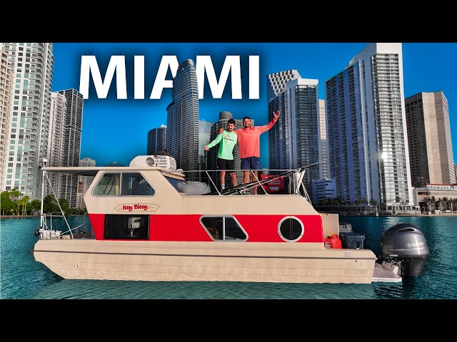 Camping In My Fully Restored Houseboat In Downtown Miami!