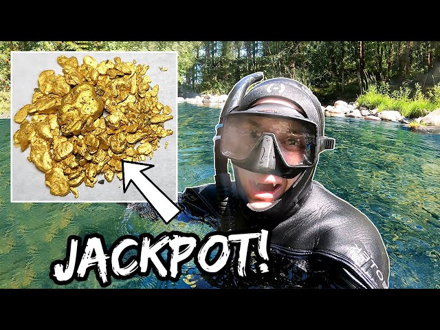 Checkout The GOLD I Found Mining Underwater (Gold Sniping)