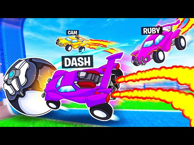 Dash vs Ruby vs Cam in ROCKET LEAGUE