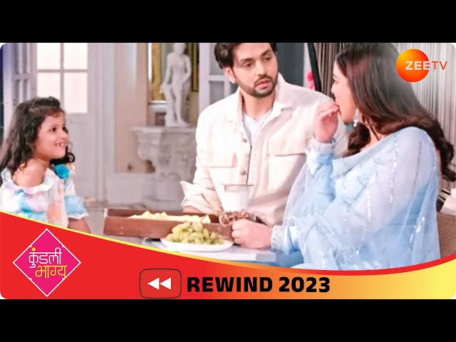 Zee Tv Youtube Rewind 2023 -Kundali Bhagya – The Luthras Celebrate Preeta's Pregnancy #2023trends