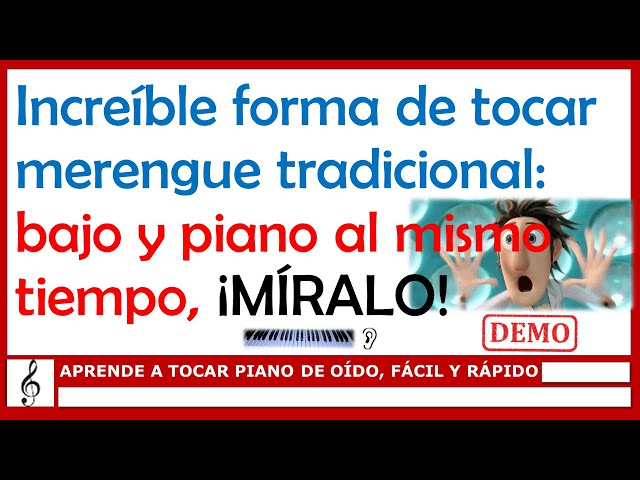 TRADITIONAL MERENGUE | BASS - PIANO | SOON TUTORIAL 2021 ...