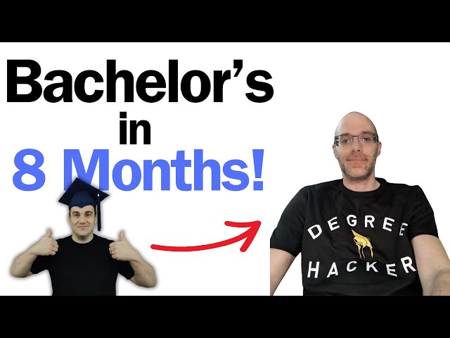 Bachelor's Degree in 8 Months! | "This Saved My Life"