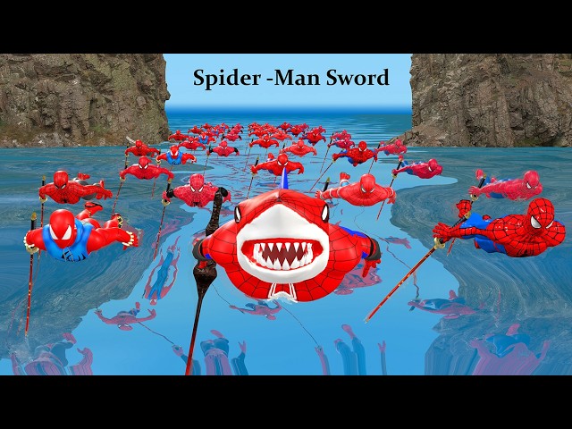 Siêu nhân nhện🔴Spider Man Sword Attack Squid Game Season 2 Rescue 5 Superheroes from Venom vs Joker