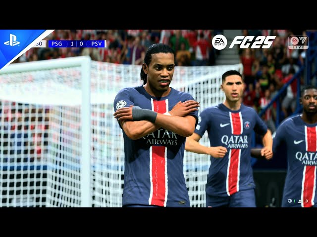 Ronaldinho Gaúcho’s Magic in PSG vs Lorient – EA FC 25 Ligue 1 Action