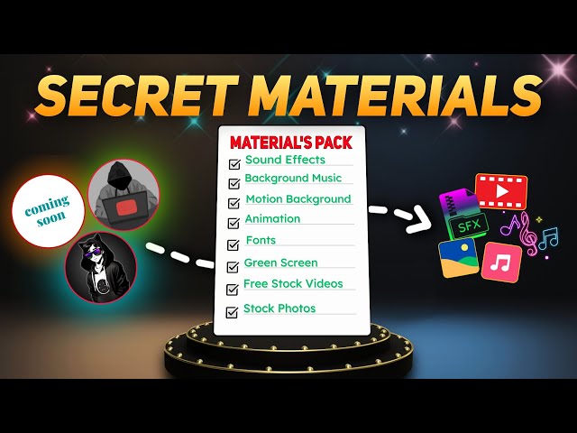 Get Secret Editing Materials for Youtube Videos  ( Free )