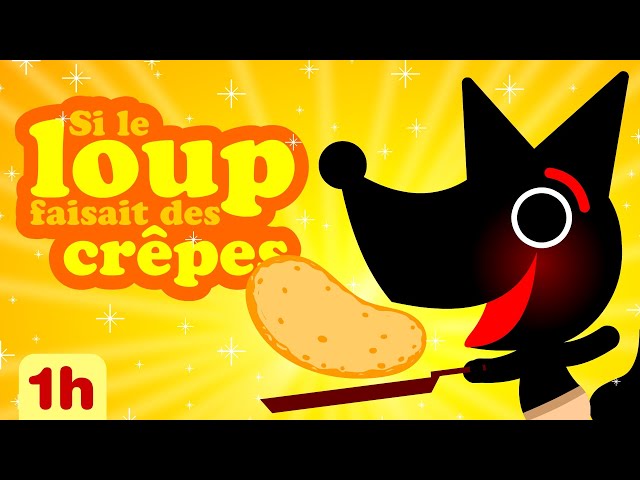 Si bébé loup faisait des crêpes 🍳🍳🍳 et une heure de petites comptines pour bébé à la crèche