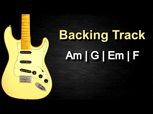 Tasty Hard Rock Guitar Backing Track in A minor | 111 BPM |