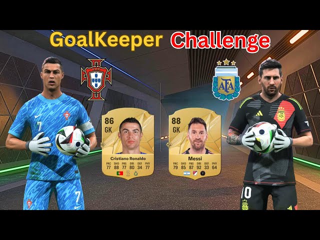 Ronaldo vs Messi GoalKeeper Challenge: Portugal vs Argentina FC25