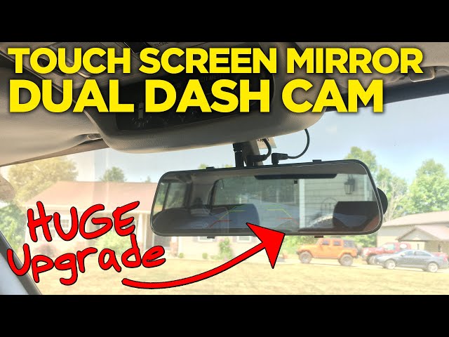 Touch Screen Rearview Mirror Dash Cam Install/Review in Land Cruiser 80 Series - Boscam R2