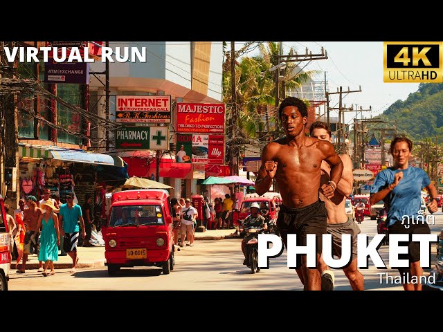 Virtual Run 4K UHD – Patong Beach & Town | Phuket, Thailand