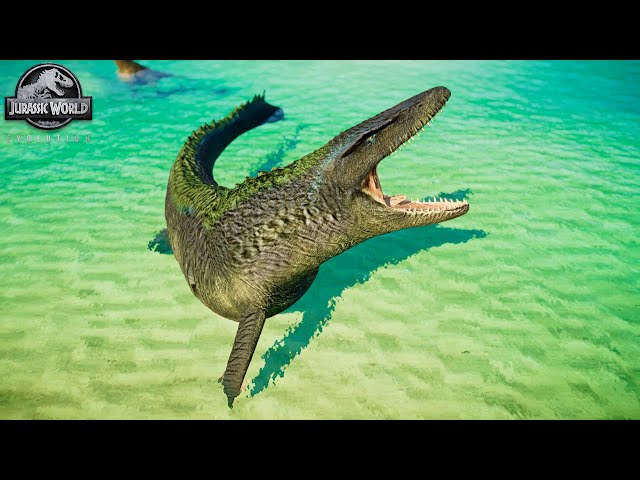 MOSASAURUS (FILM ACCURATE) vs DEADLIEST INVISIBLE DINOSAUR | JURASSIC WORLD EVOLUTION