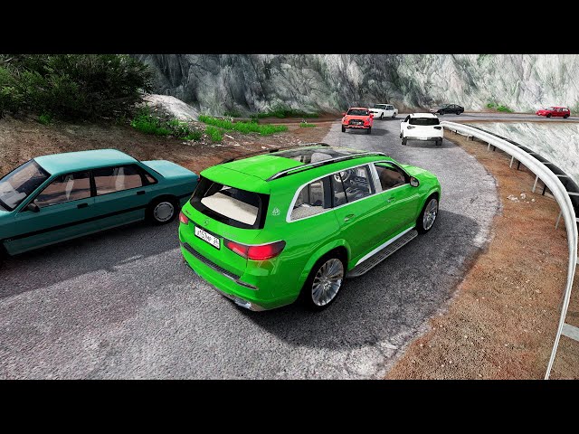 Cars vs Cliff Roads - BeamNG Drive | Manfred Games