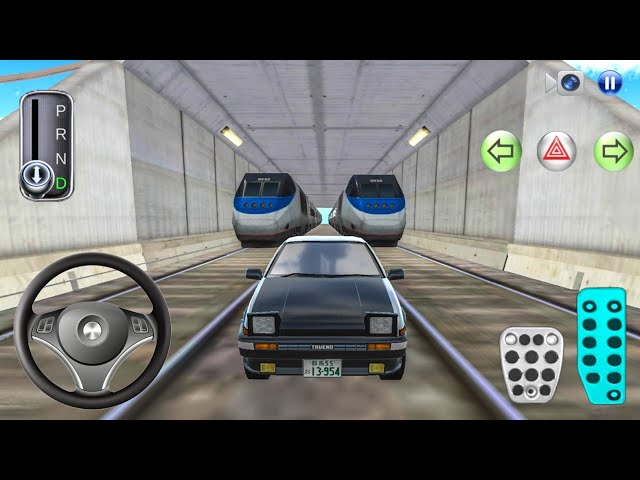 New Toyota AE86 Tofu Car Vs Train Racing - 3D Driving Class Simulator 2025 - Game Android gameplay