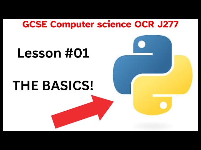 GCSE OCR J277 Python, THE BASICS in 4 minutes! #01 Computer Science