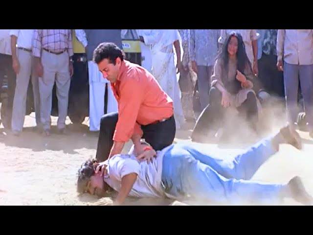 सनी देओल ने कातिया के गुंडे को सिखाया सबक - Sunny Deol Fight Scene - Ghatak Hindi Movie