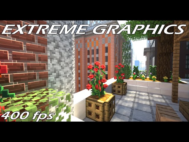 Ray Tracing shaders 400 fps @ 4K 120fps - Minecraft EXTREME GRAPHICS