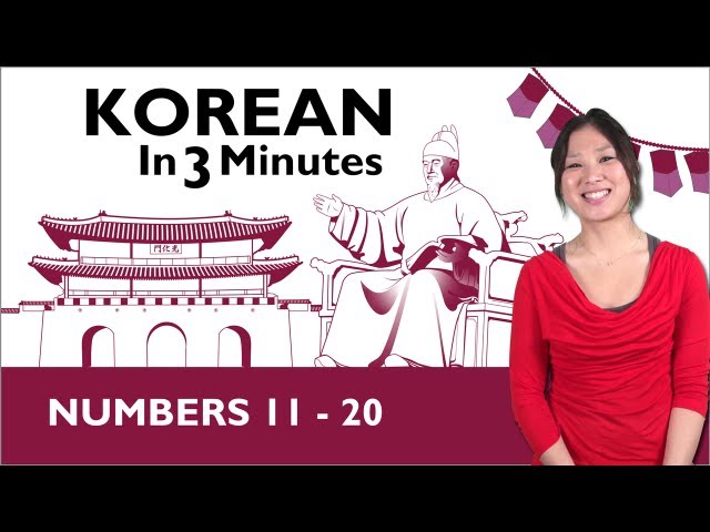 Learn Korean - Korean in 3 Minutes -  Numbers 11 - 100