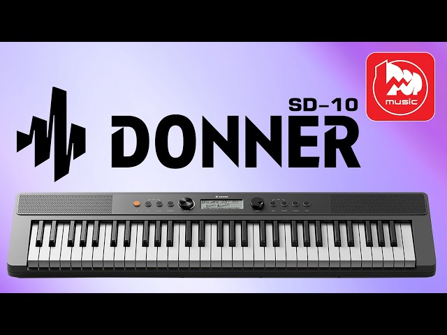 Синтезатор и пианино Donner SD-10 || Стойка, банкетка и даже наушники в комплекте - бери и играй!