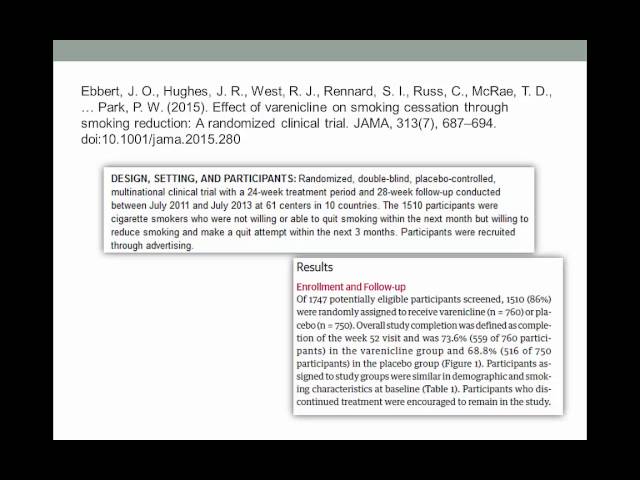 Evidence-Based Practice Step 3- Rapid Critical Appraisal