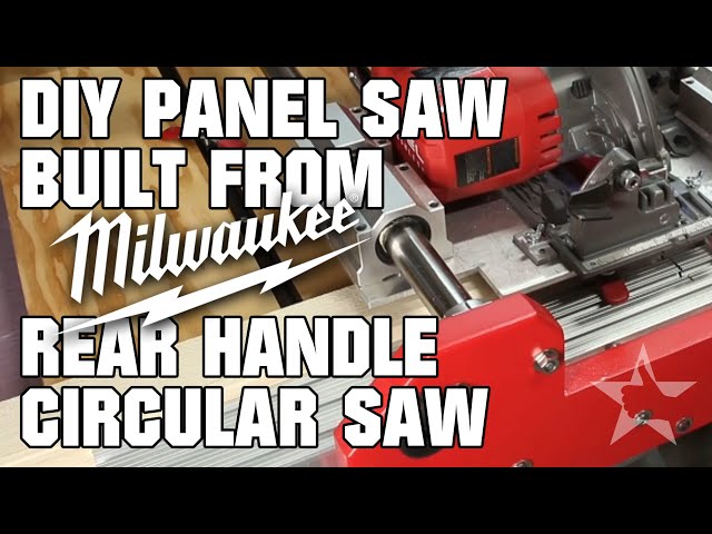 DIY Builds Panel Saw from Milwaukee Rear Handle Circular Saw *With CC Commentary*