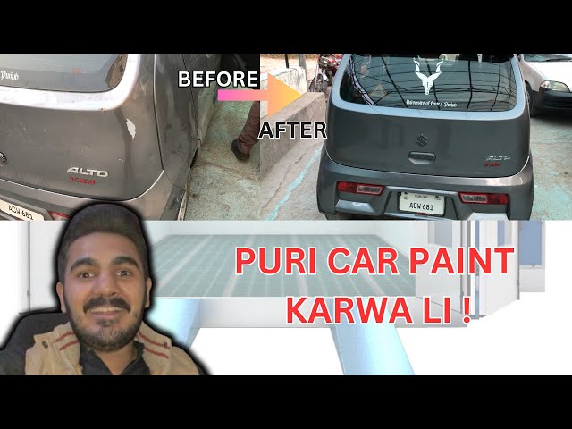 Puri car paint karva li 👑🤑|| back light ✨️ || front grill ni mili 😩