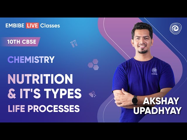 Nutrition & it's Types | Life Processes  | Class 10 CBSE | Chemistry | Akshay Upadhyay